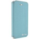 Vili Plaid Style Flip Θήκη iPhone 5 & 5S Μπλε